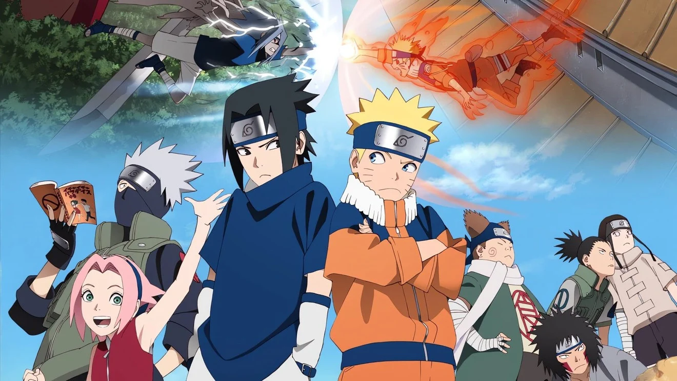 Naruto and key characters from the Naruto anime