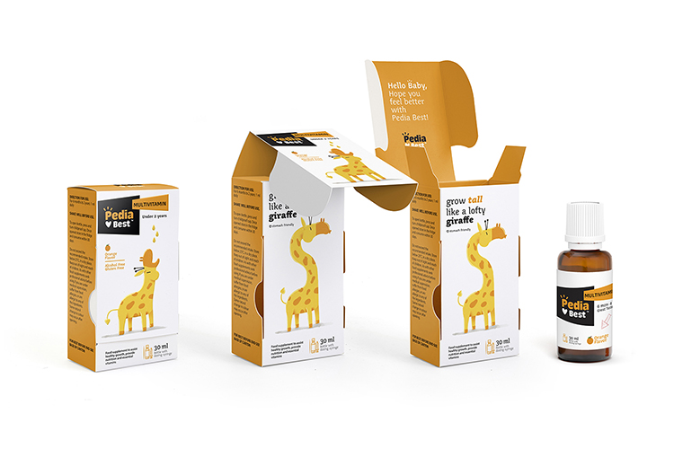  Pediabest visual identity & packaging won Pent awards 2020 prize in children's products field