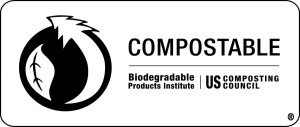A symbol for compostable