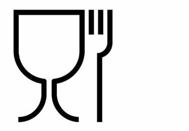 A symbol for food safe