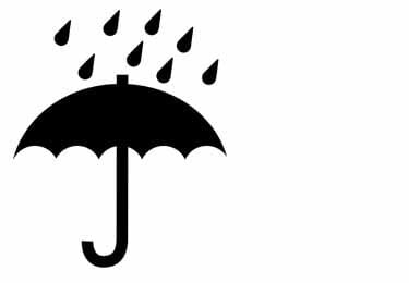 A symbol for keep dry