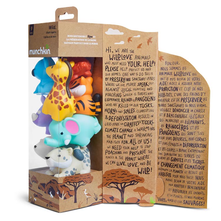 Munchkin uses 100% recycled and recyclable materials