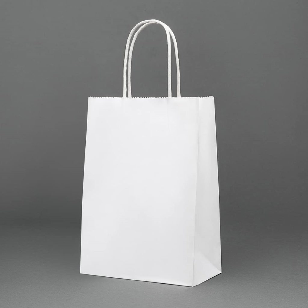 White paper bags
