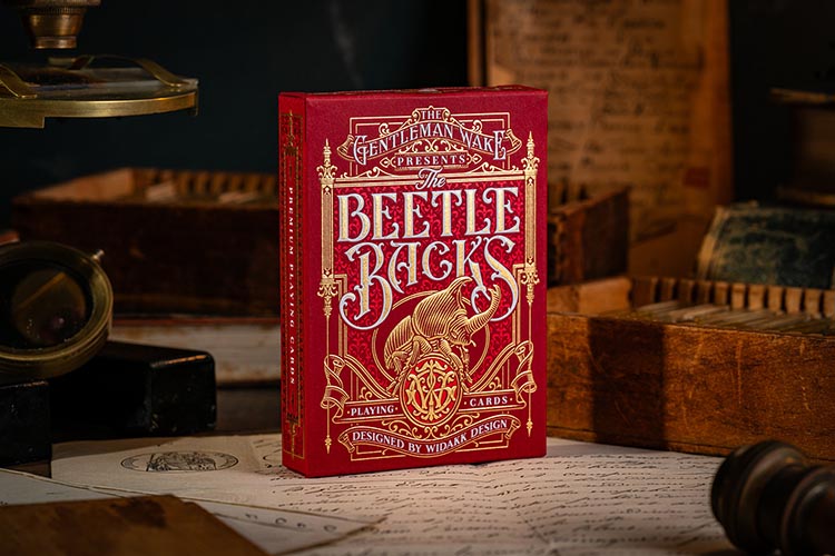 Beetle Backs's Playing Cards red pack front 