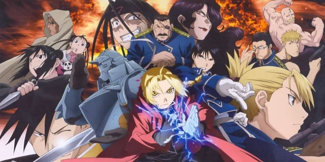 Fullmetal Alchemist: Brotherhood anime main characters.