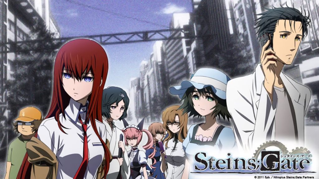 Steins;Gate main characters with time-travel elements