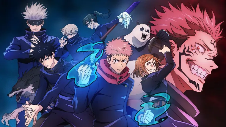  Jujutsu Kaisen characters in action.